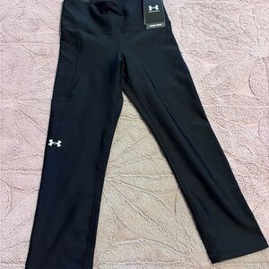 Under Armour Jet Black Athletic Capris Leggings